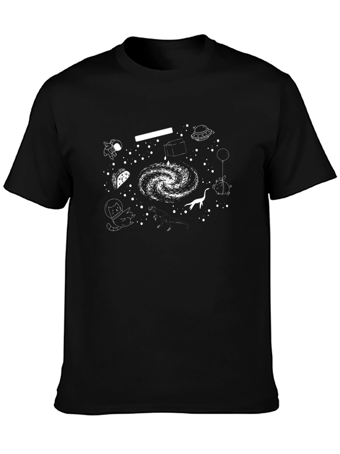 Cosmic Whimsy T-Shirt - Galaxy & Astronauts