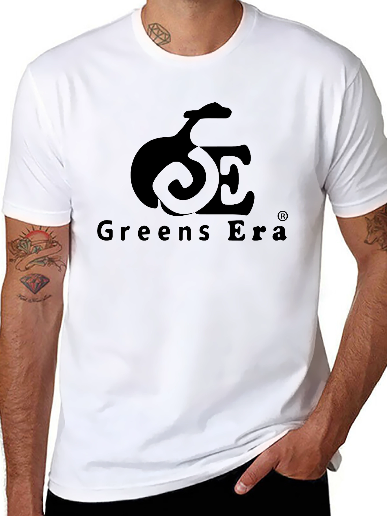 Greens Era Black Crew Neck T-Shirt