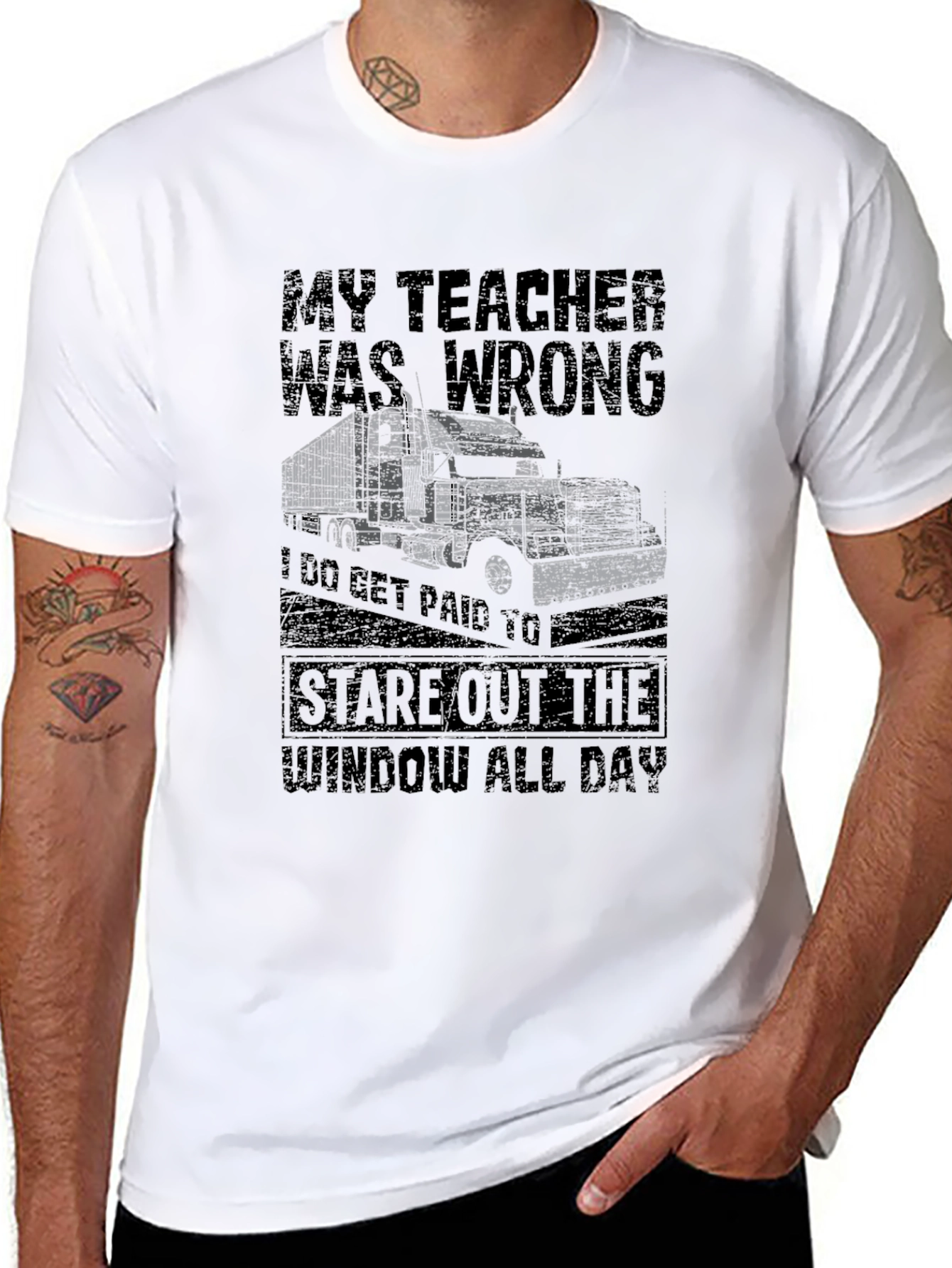 Trucker T-Shirt - My Teacher Was Wrong