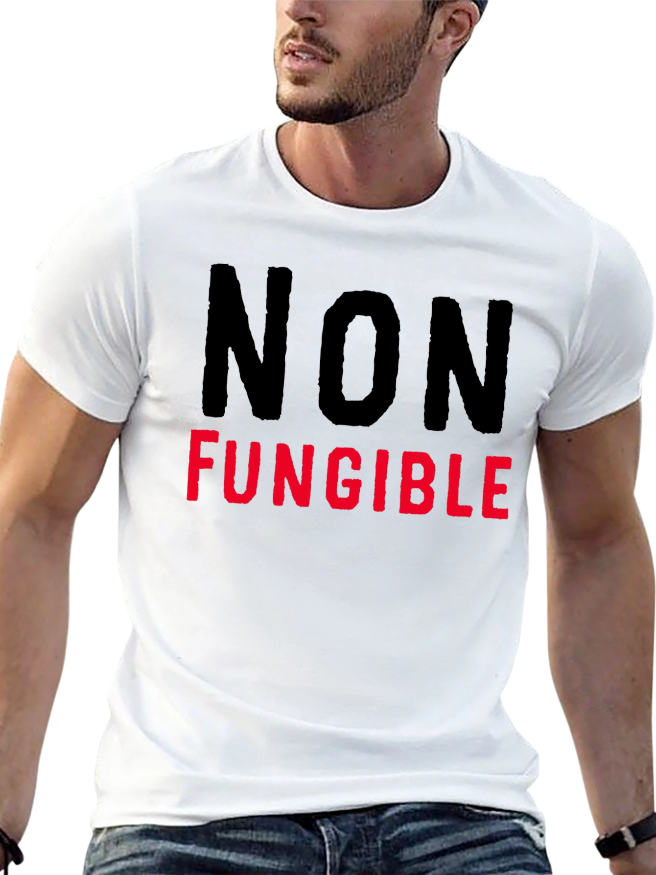 Non-Fungible Black T-Shirt - Crypto Art