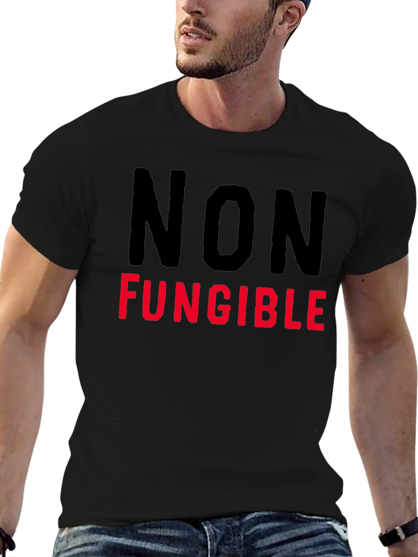 Non-Fungible Black T-Shirt - Crypto Art