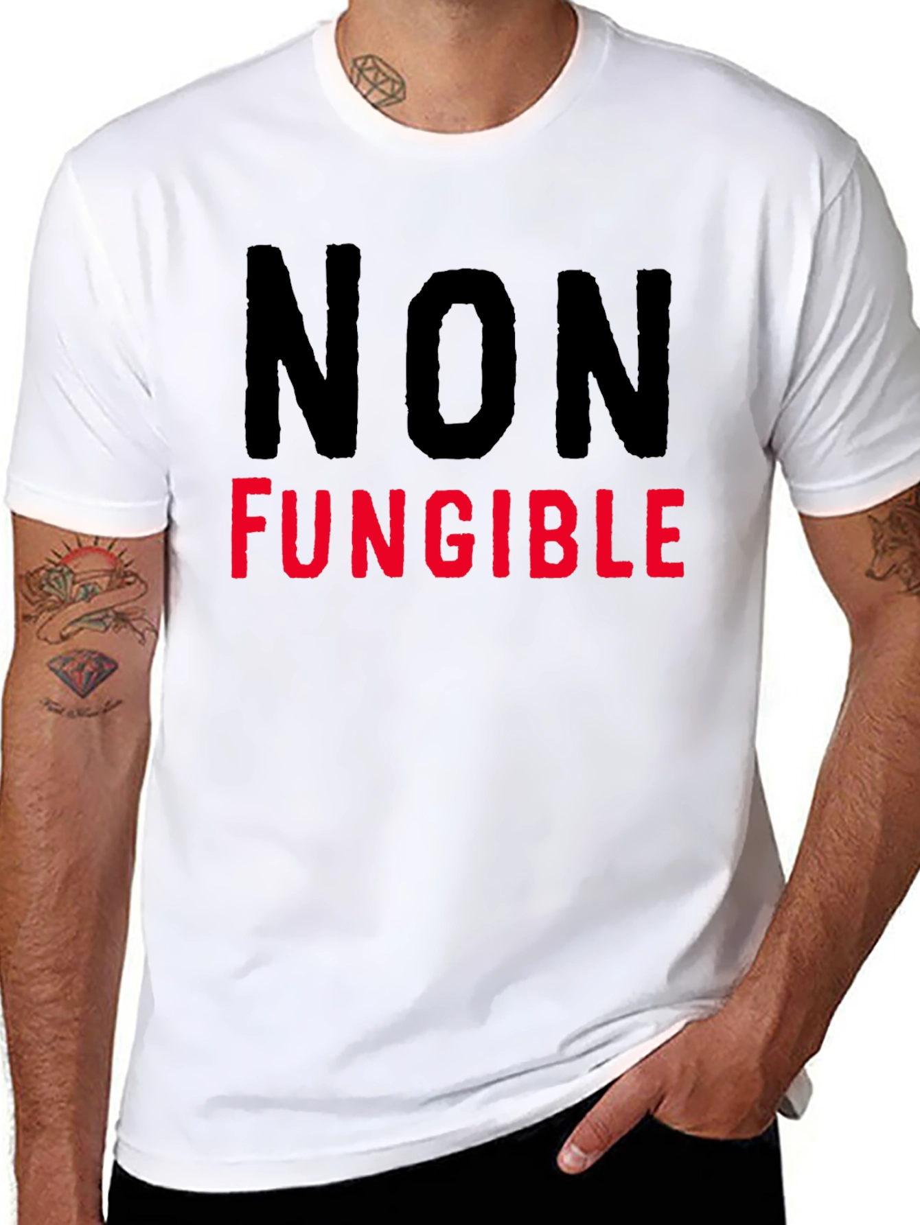 Non-Fungible Black T-Shirt - Crypto Art