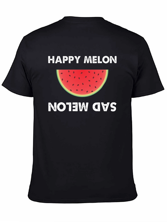 Happy Melon T-Shirt Funny Fruit Graphic Tee