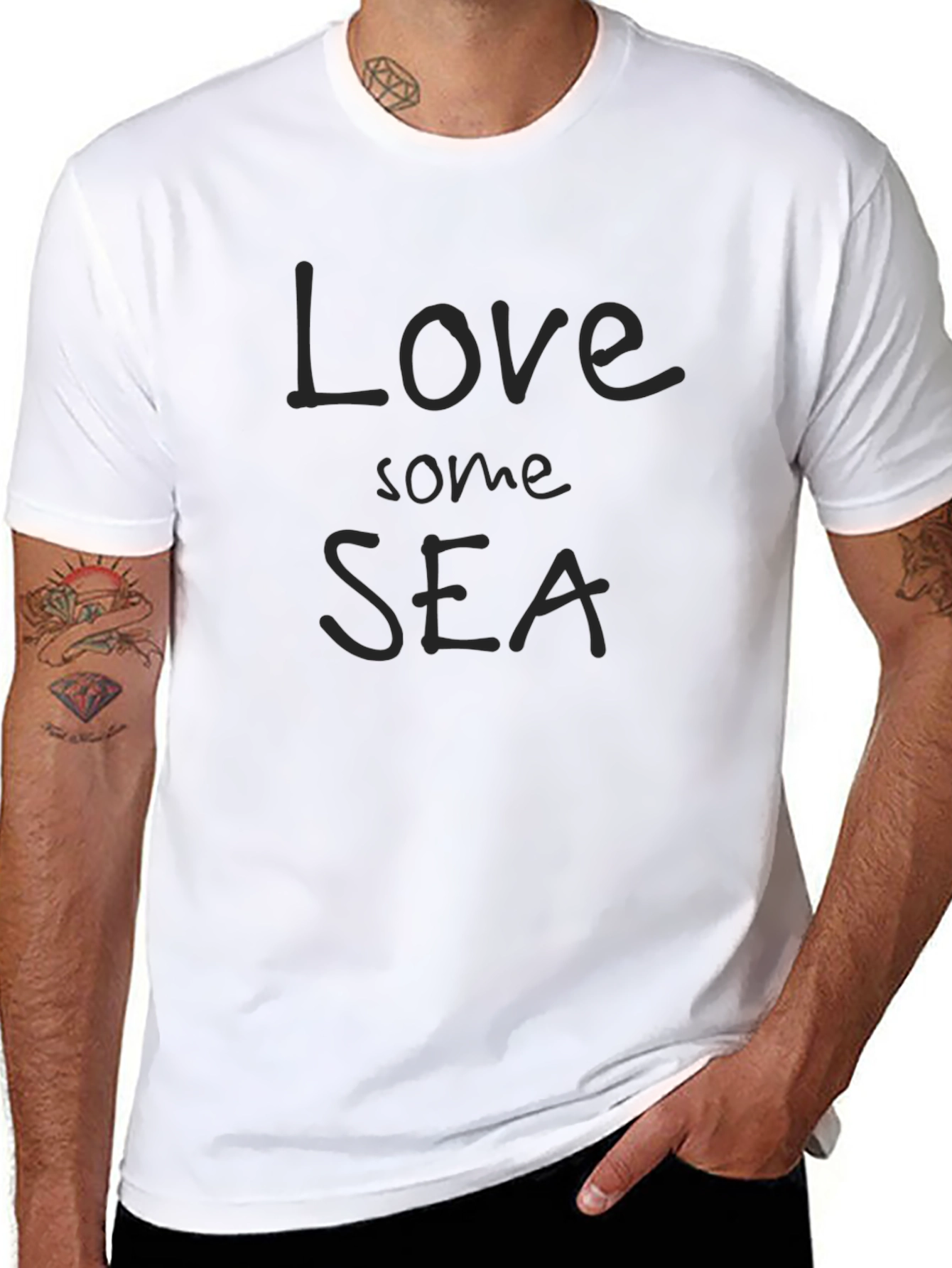 Love Some Sea Black T-Shirt