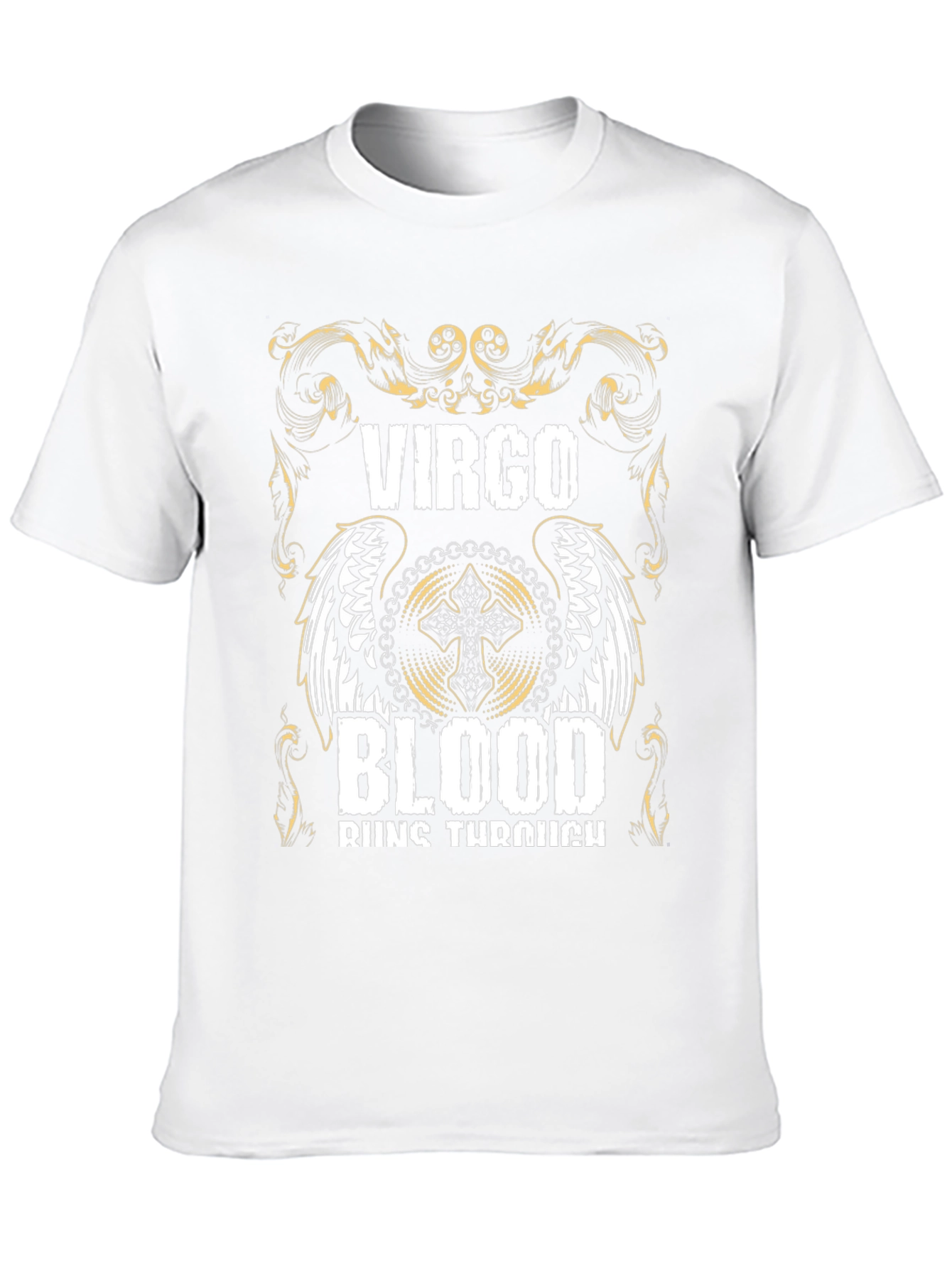 Virgo Blood Runs Through Black T-Shirt