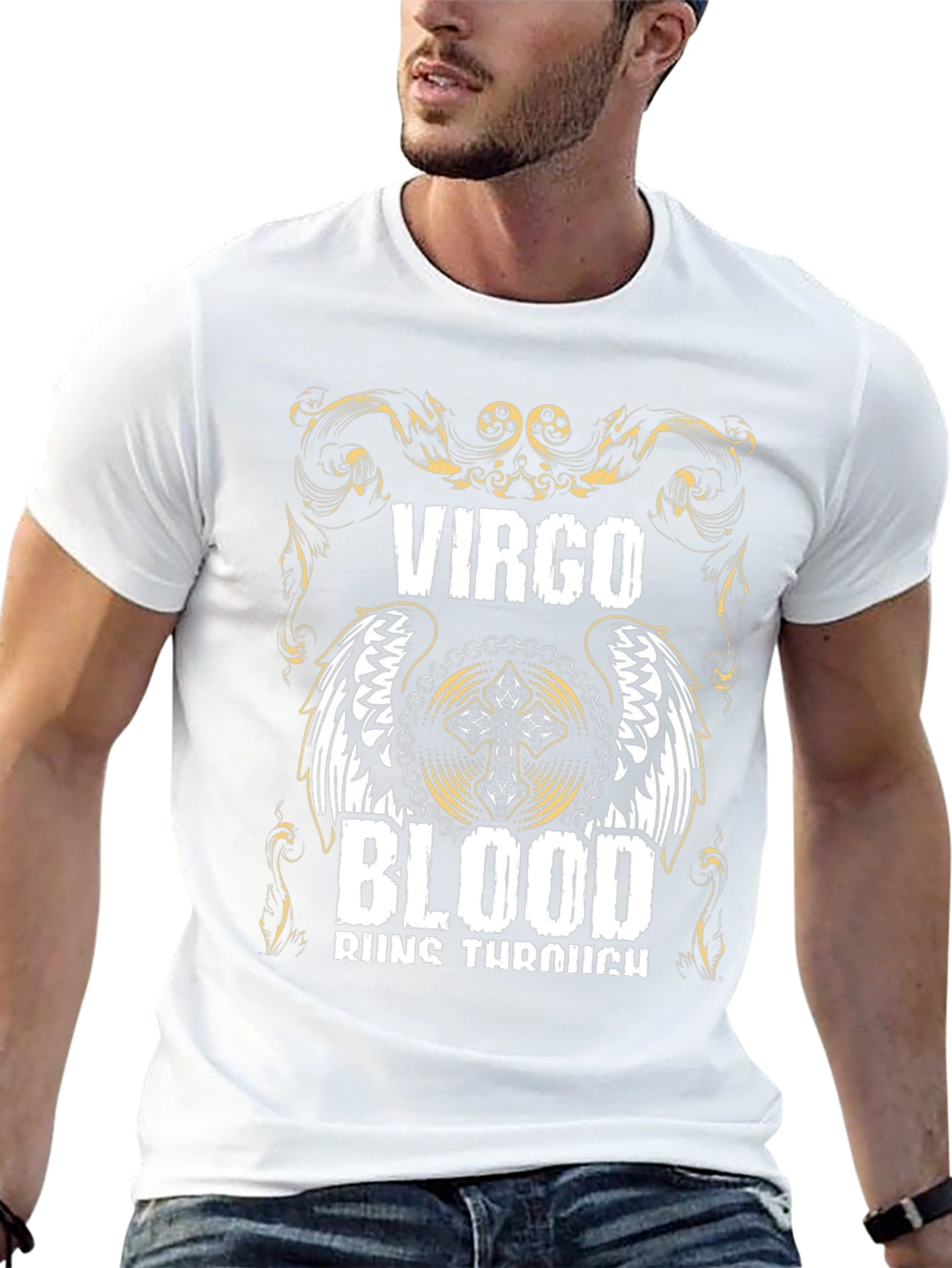 Virgo Blood Runs Through Black T-Shirt