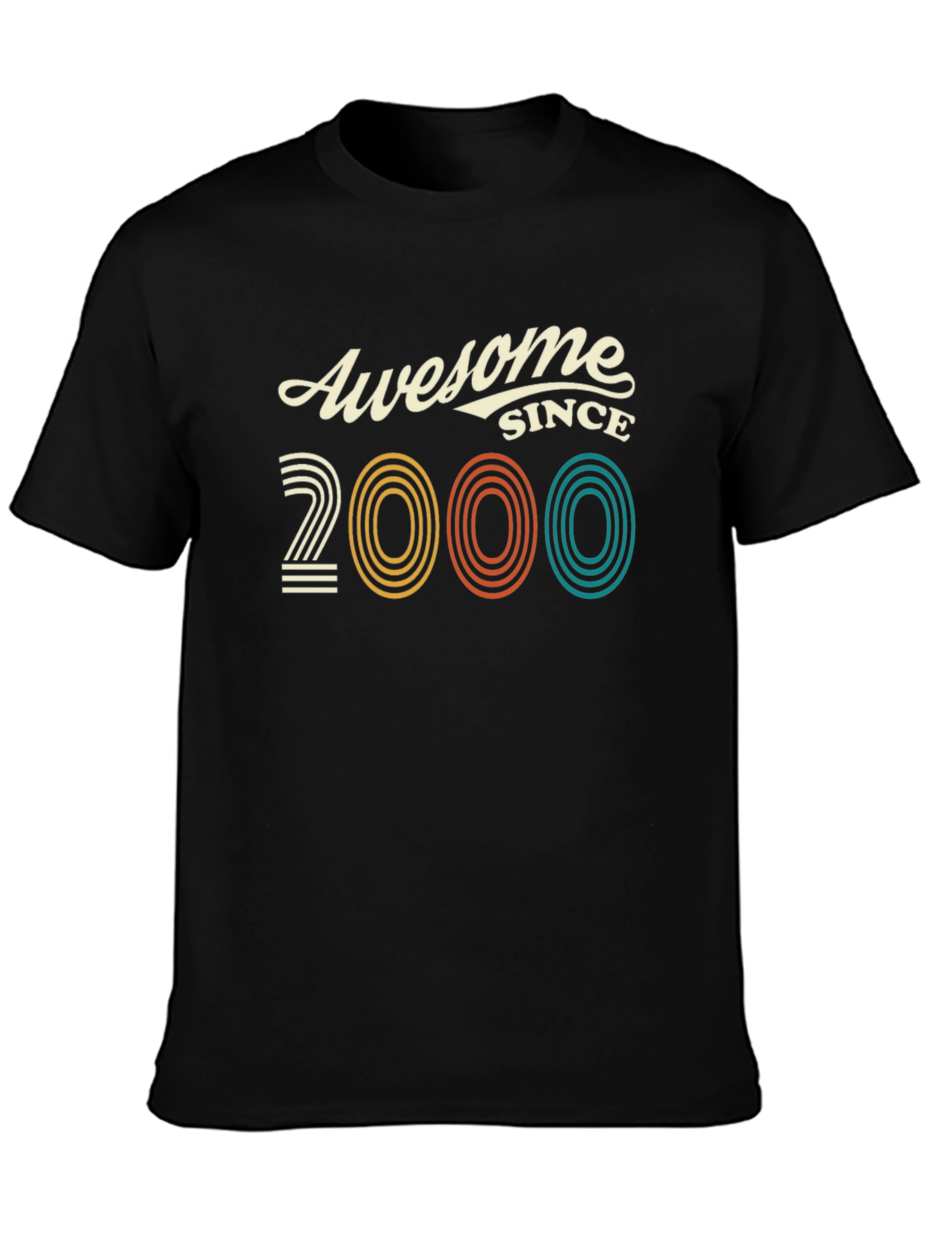 Awesome Since 2000 Black Graphic Tee