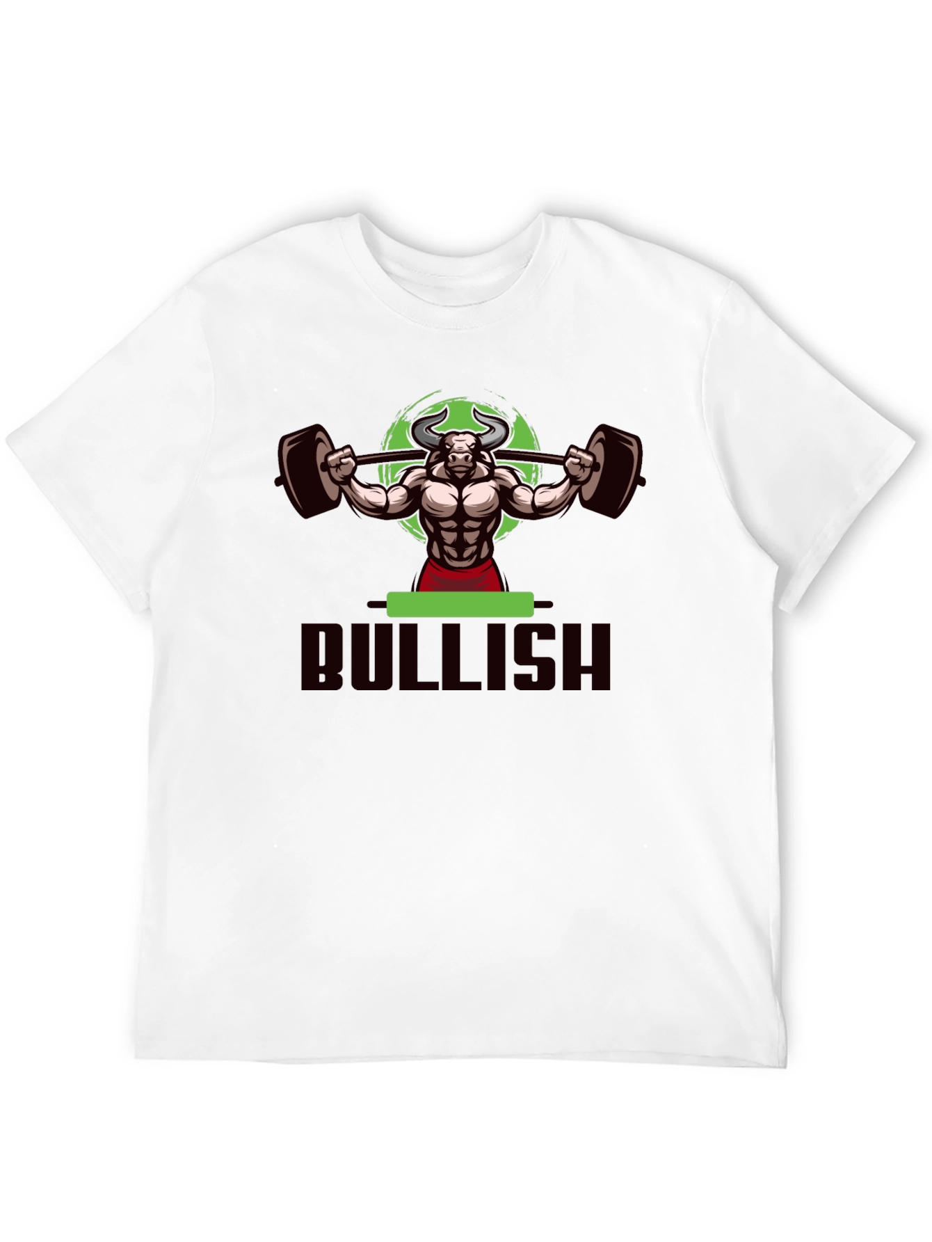 Bullish Weightlifting T-Shirt - Black Cotton Gym Tee