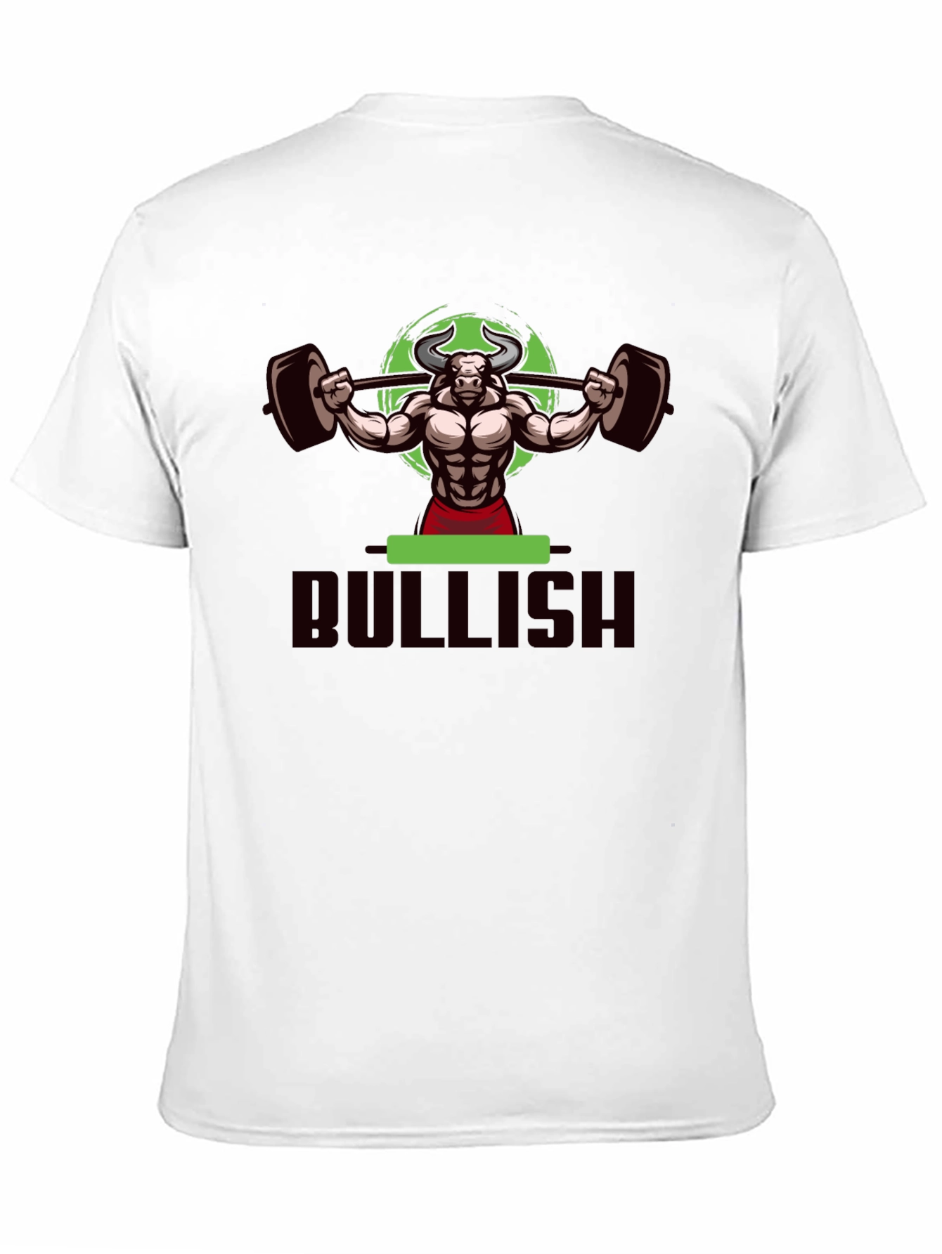 Bullish Weightlifting T-Shirt - Black Cotton Gym Tee
