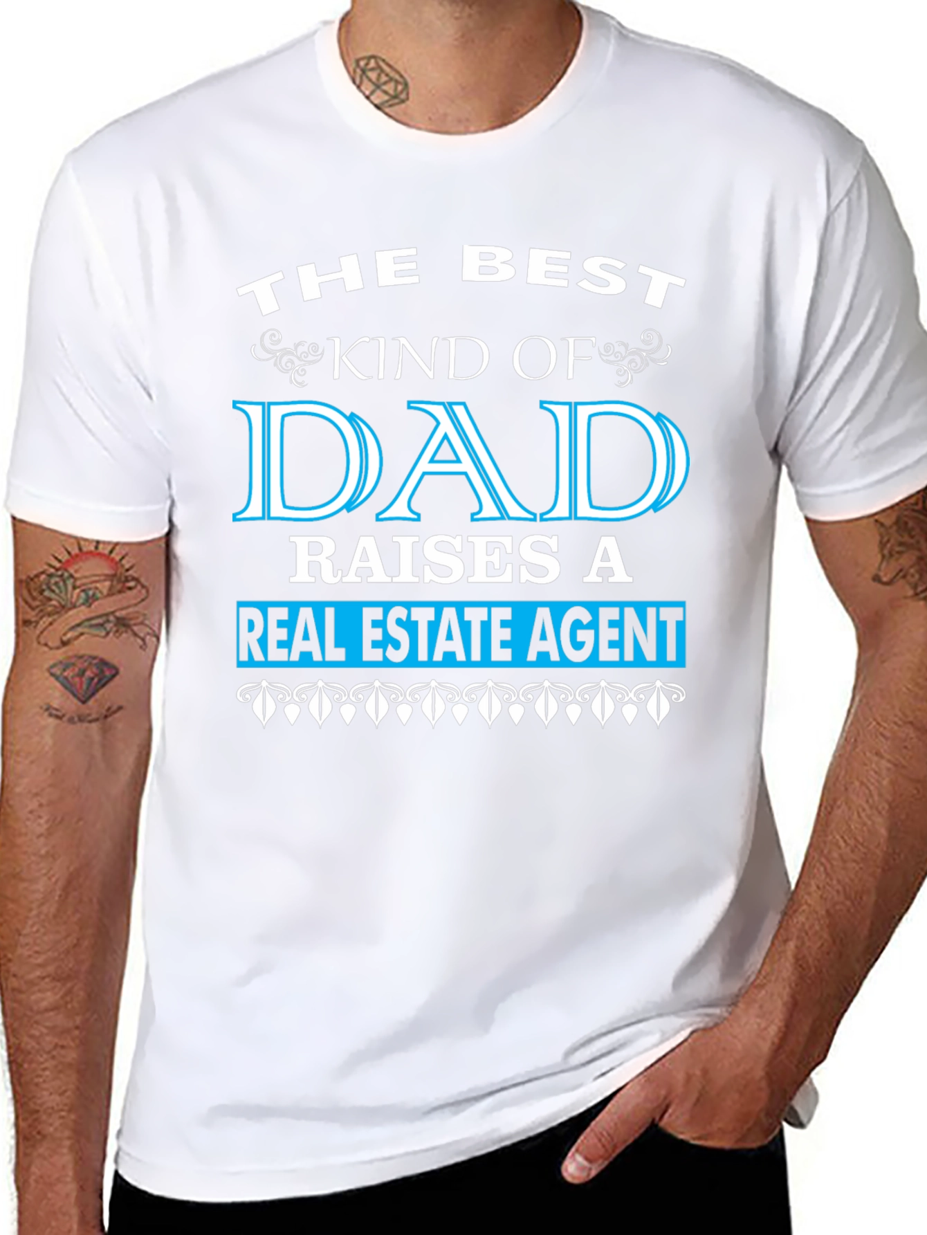 Best Dad Real Estate Agent T-Shirt