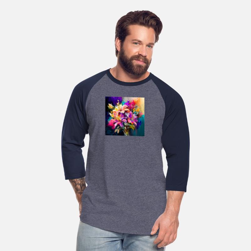 Watercolor AI Print Bouquet in Iridescent Colors