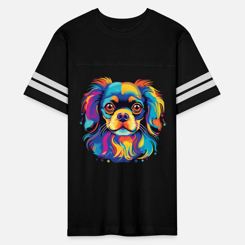 Watercolor Colorful Tibetan Spaniel