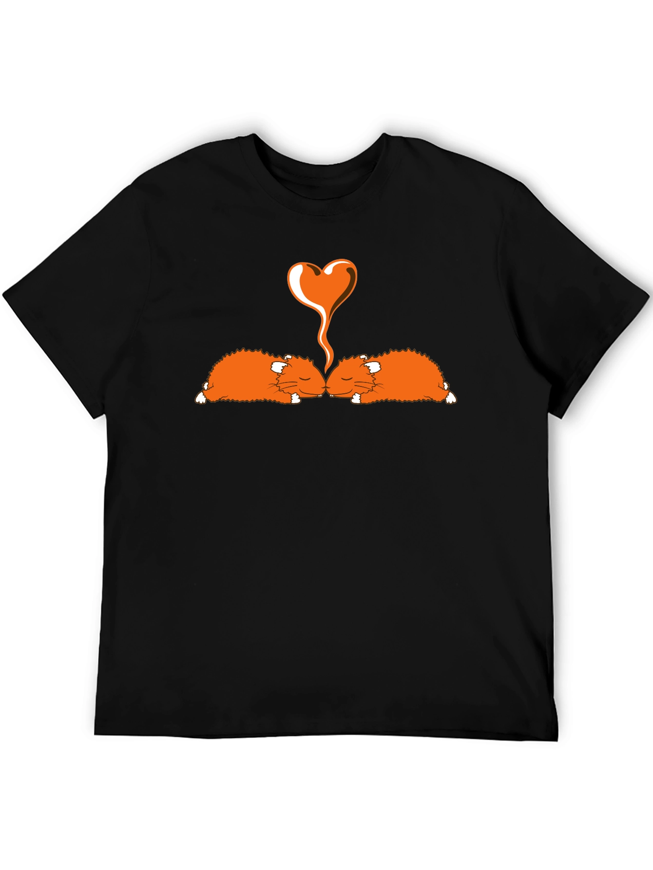 Hamster Love Black T-Shirt