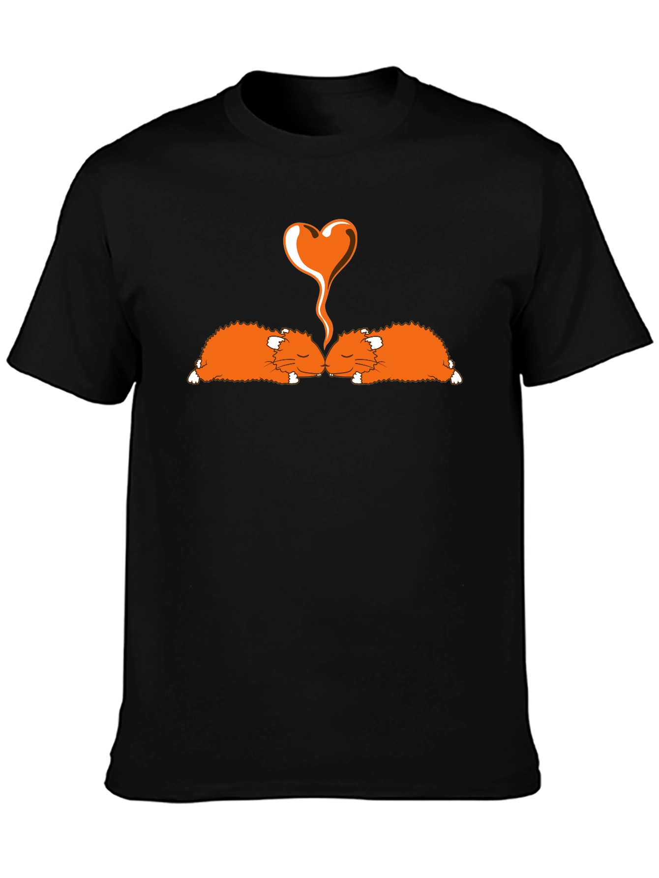 Hamster Love Black T-Shirt