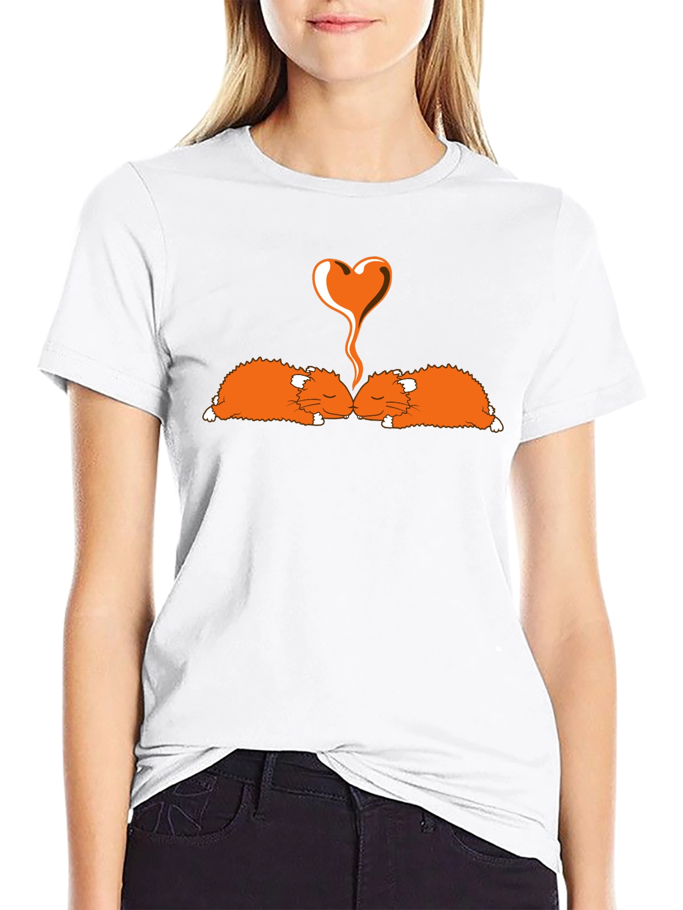 Hamster Love Black T-Shirt