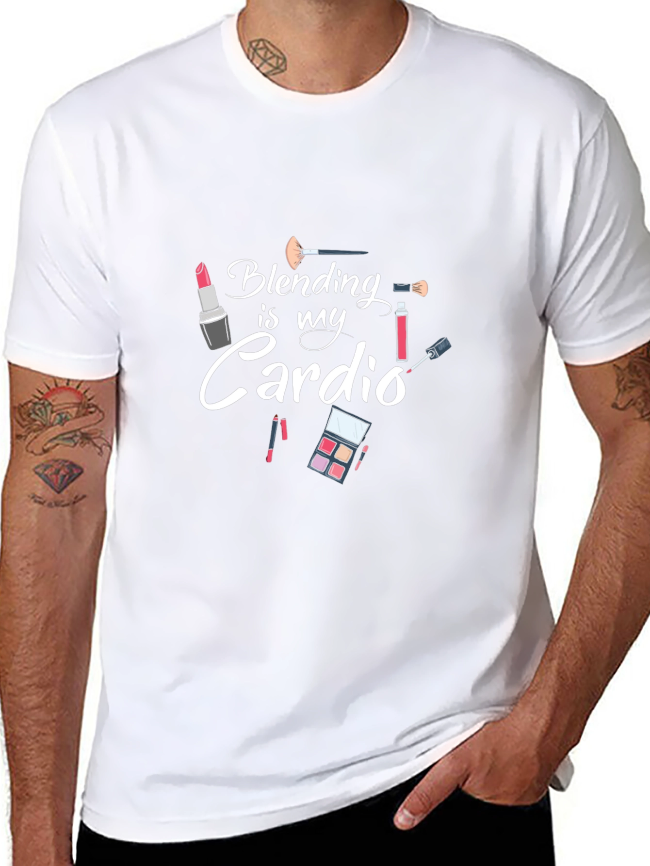Blending is My Cardio Black T-Shirt