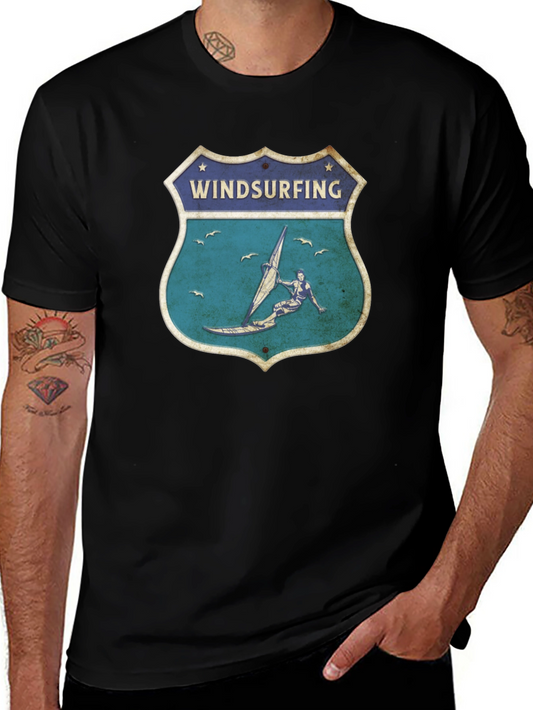 Vintage Windsurfing Graphic T-Shirt