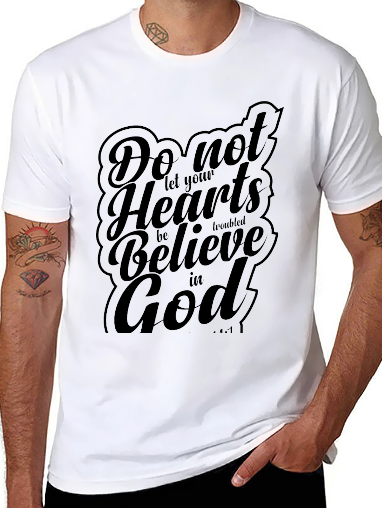 Faith Inspired Tee - Believe in God Graphic T-Shirt