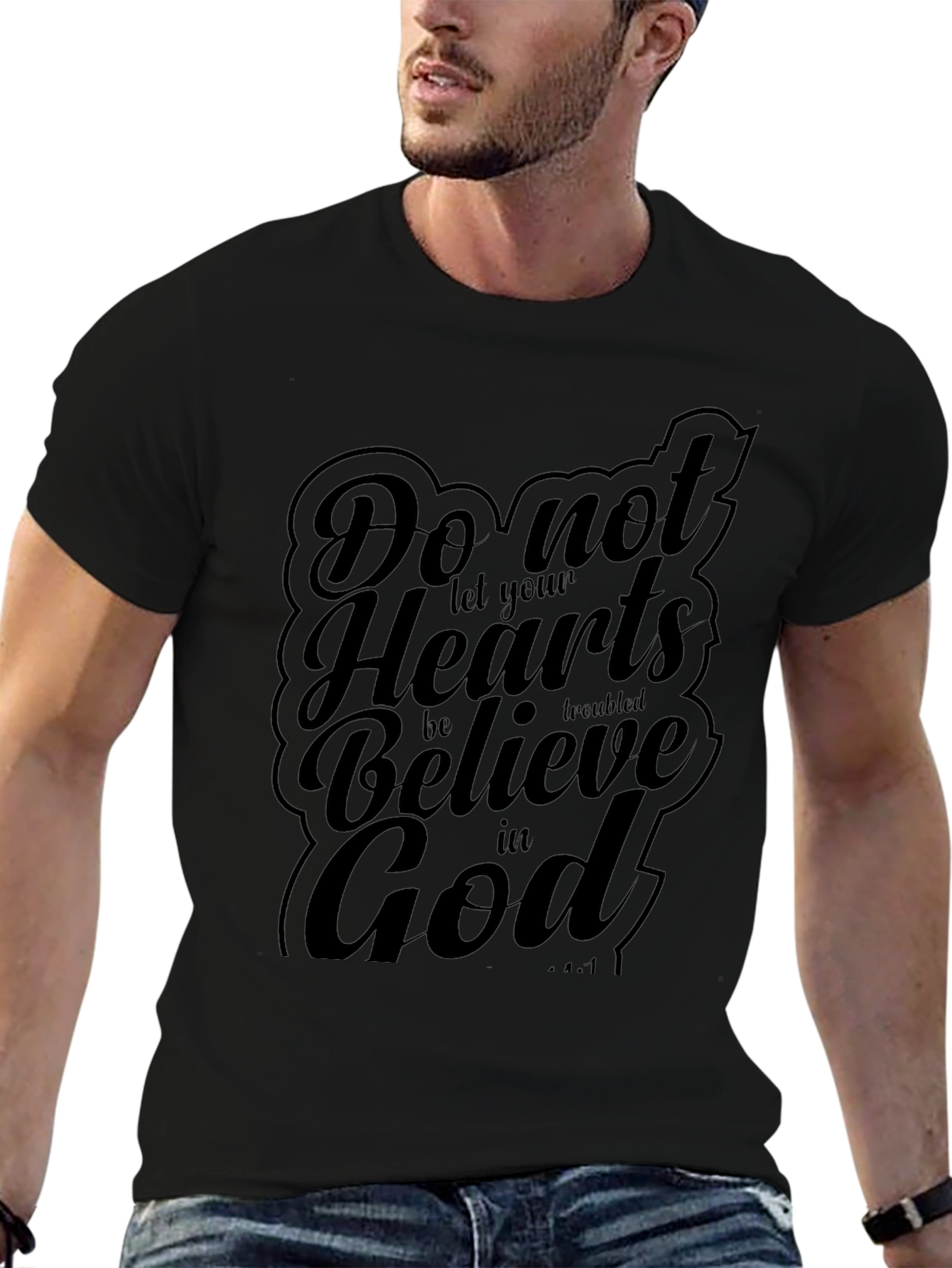 Faith Inspired Tee - Believe in God Graphic T-Shirt