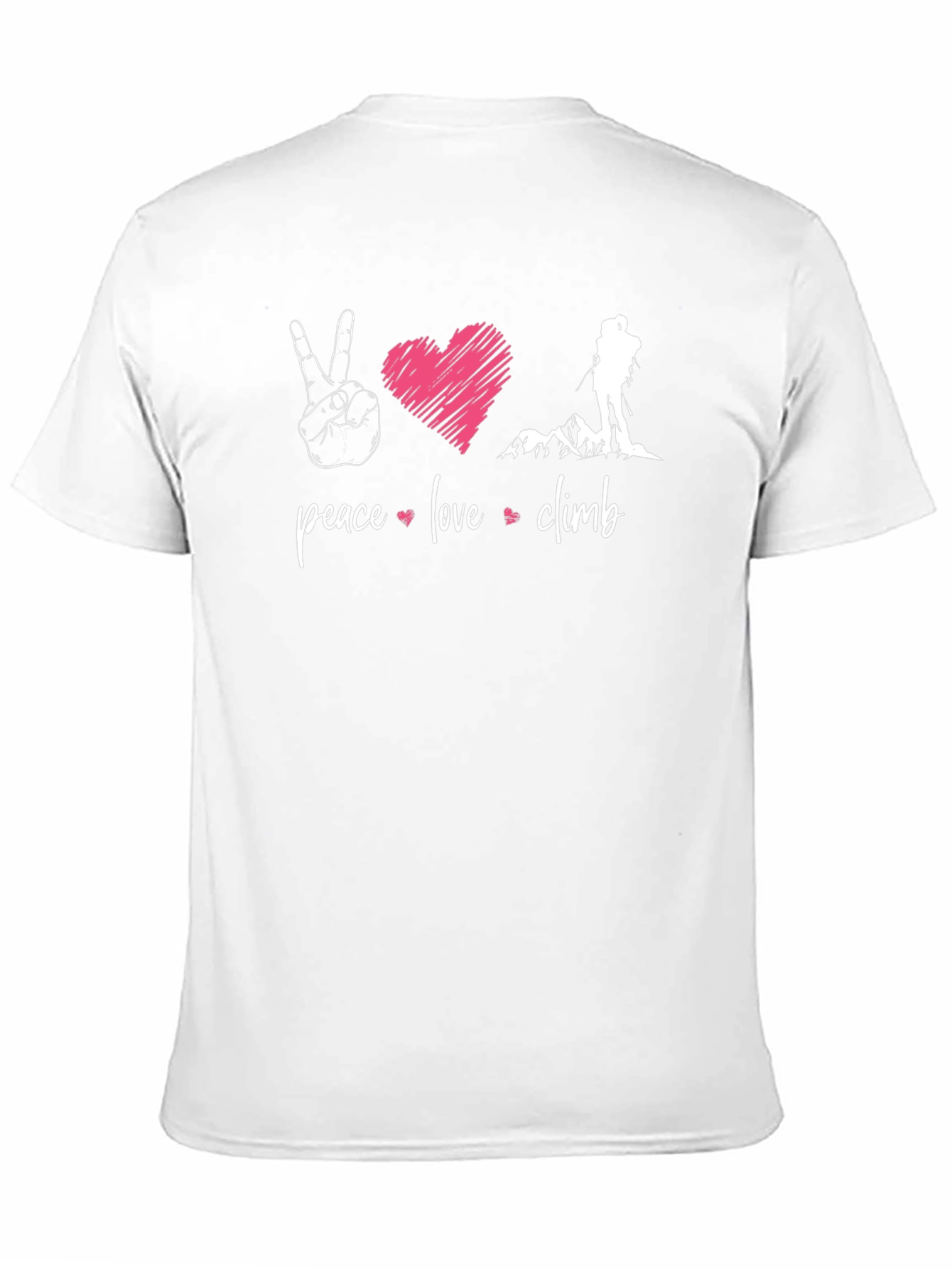 Peace Love Climb T-Shirt - Mountain Adventure Tee