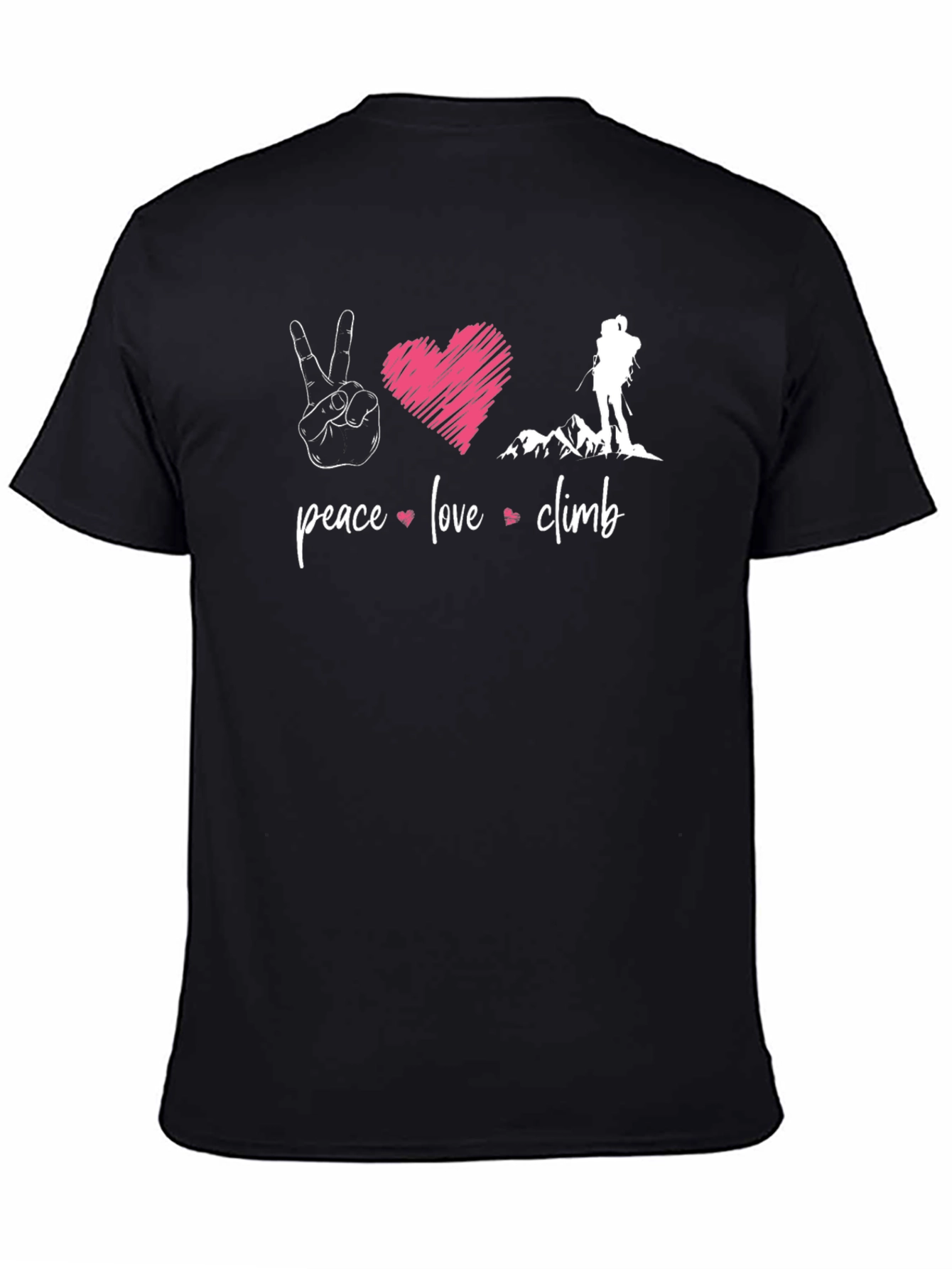 Peace Love Climb T-Shirt - Mountain Adventure Tee