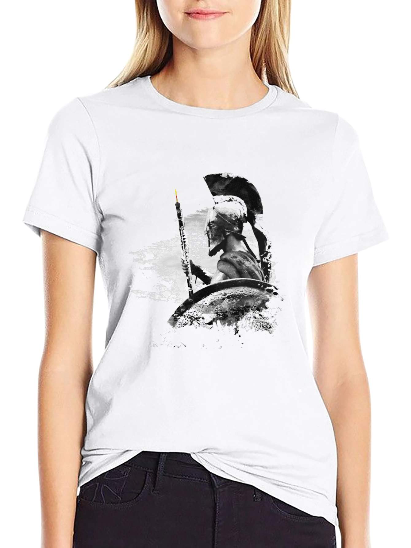 Warrior Graphic Black T-Shirt