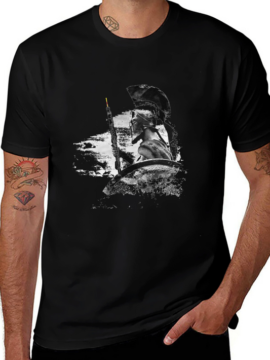Warrior Graphic Black T-Shirt
