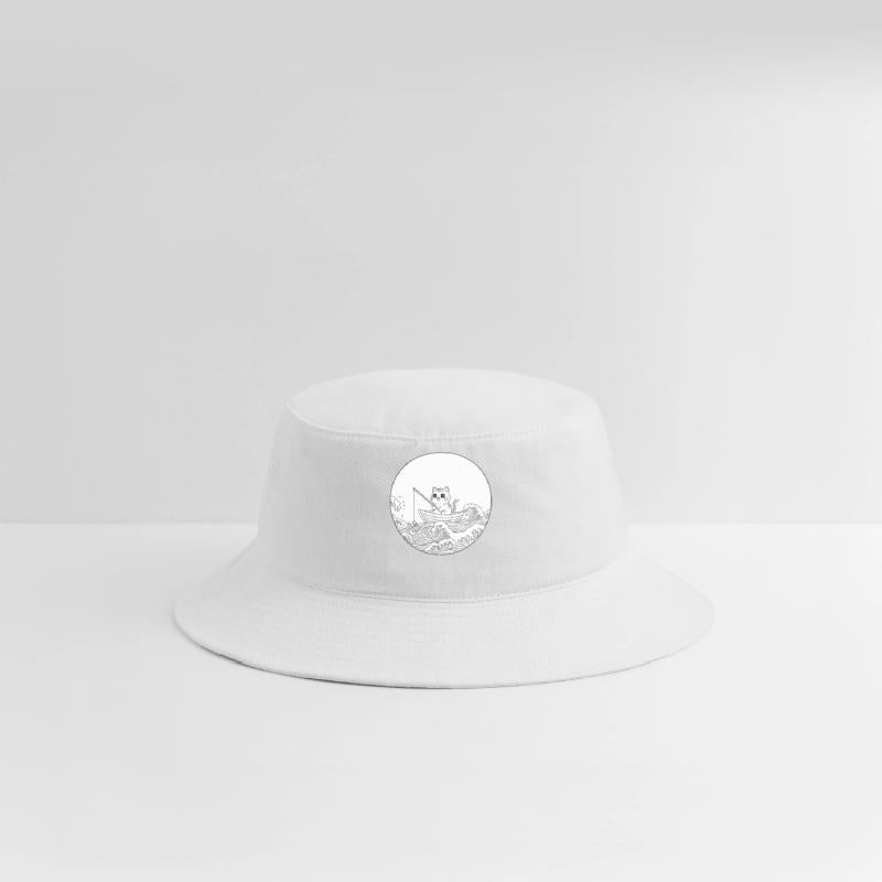 Whimsical Cat Sailor Coloring Design