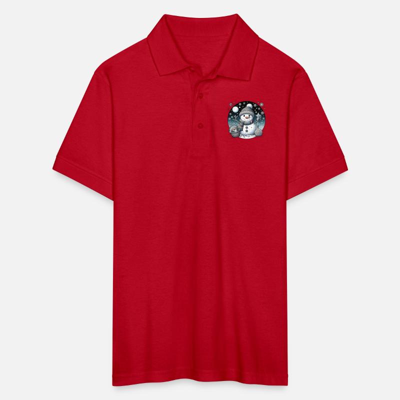 Whimsical Christmas Snowman with Scarf