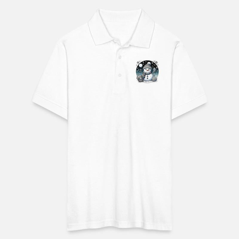 Whimsical Christmas Snowman with Scarf