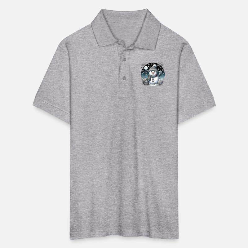 Whimsical Christmas Snowman with Scarf