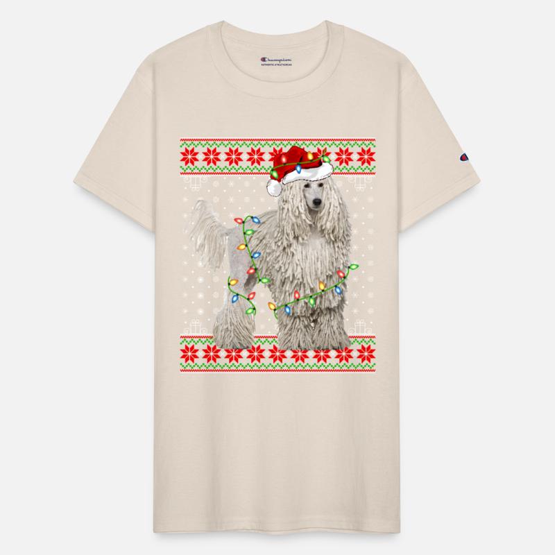 White Corded Dog Ugly Christmas Lights