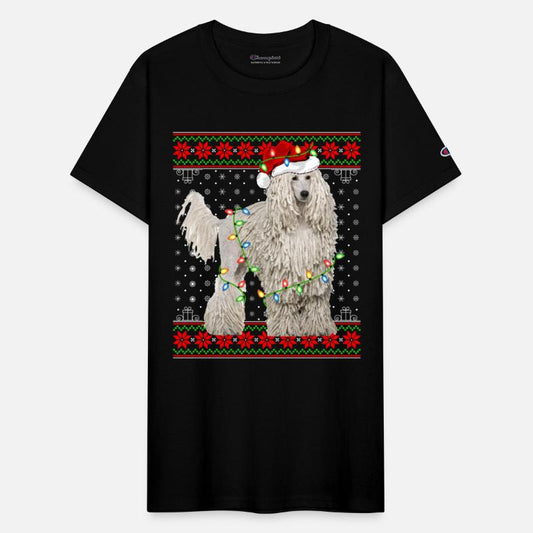 White Corded Dog Ugly Christmas Lights
