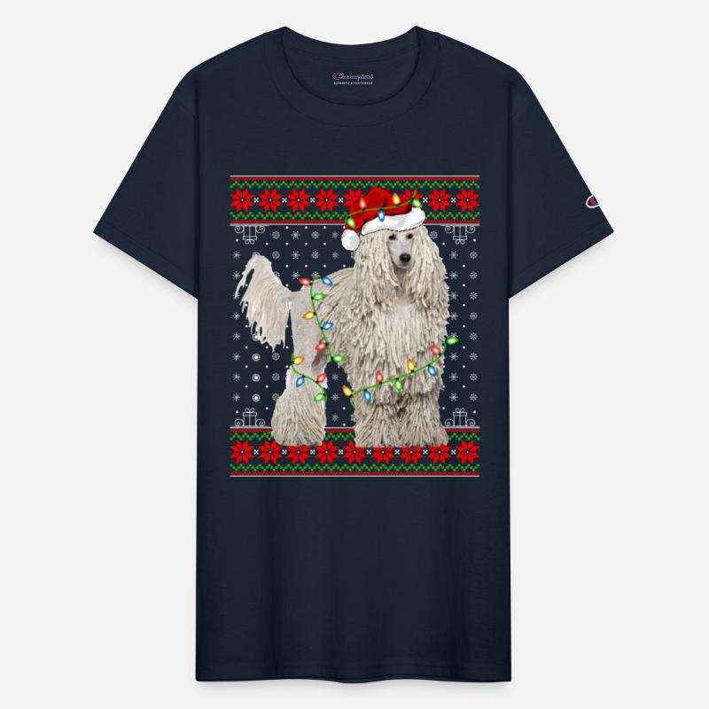 White Corded Dog Ugly Christmas Lights