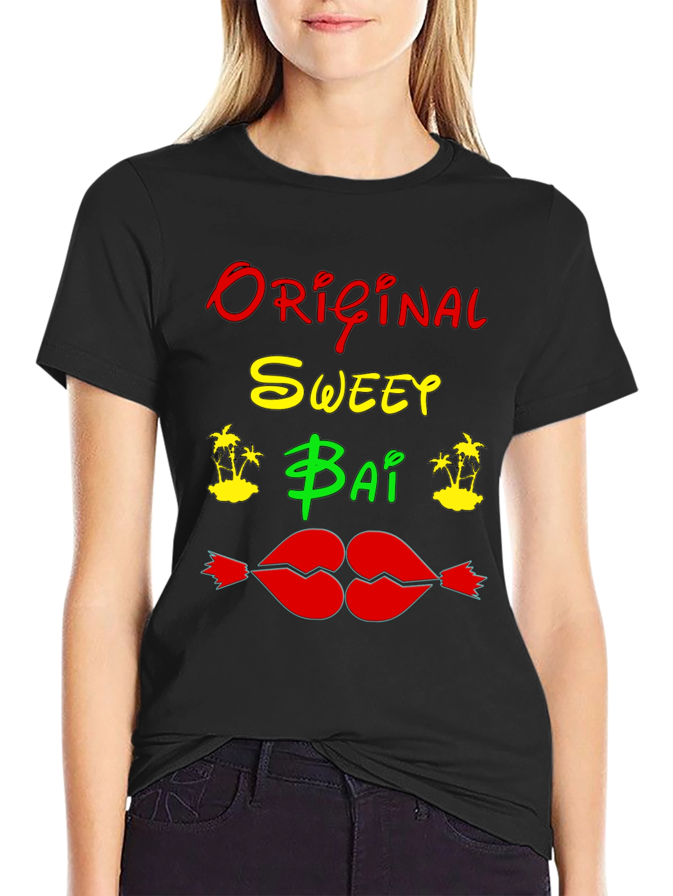 Original Sweey Bai Black T-Shirt Graphic Design