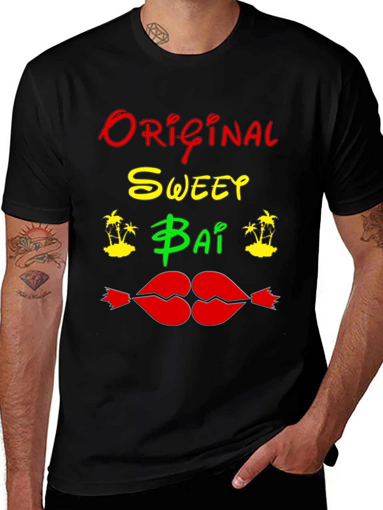 Original Sweey Bai Black T-Shirt Graphic Design