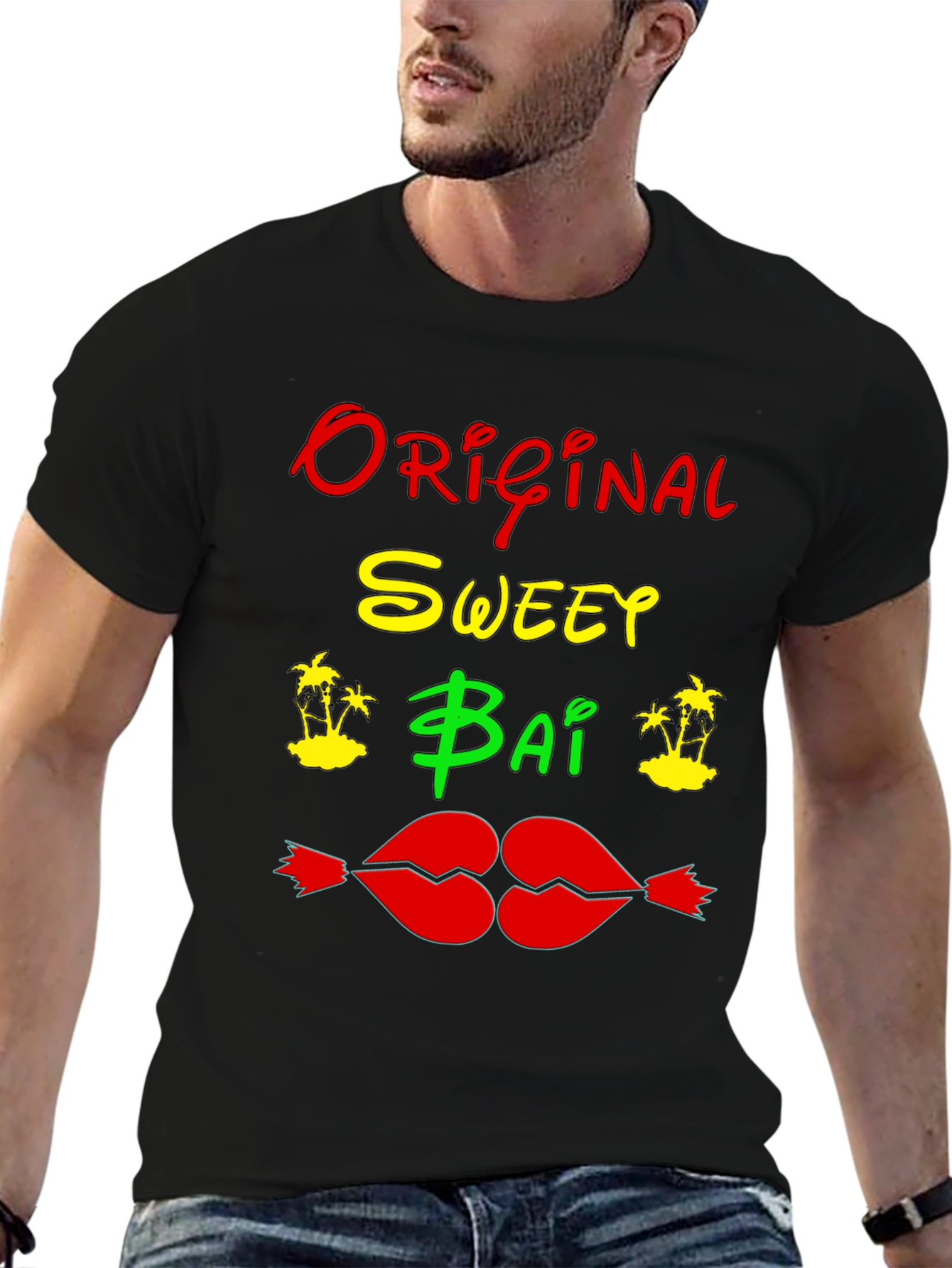 Original Sweey Bai Black T-Shirt Graphic Design