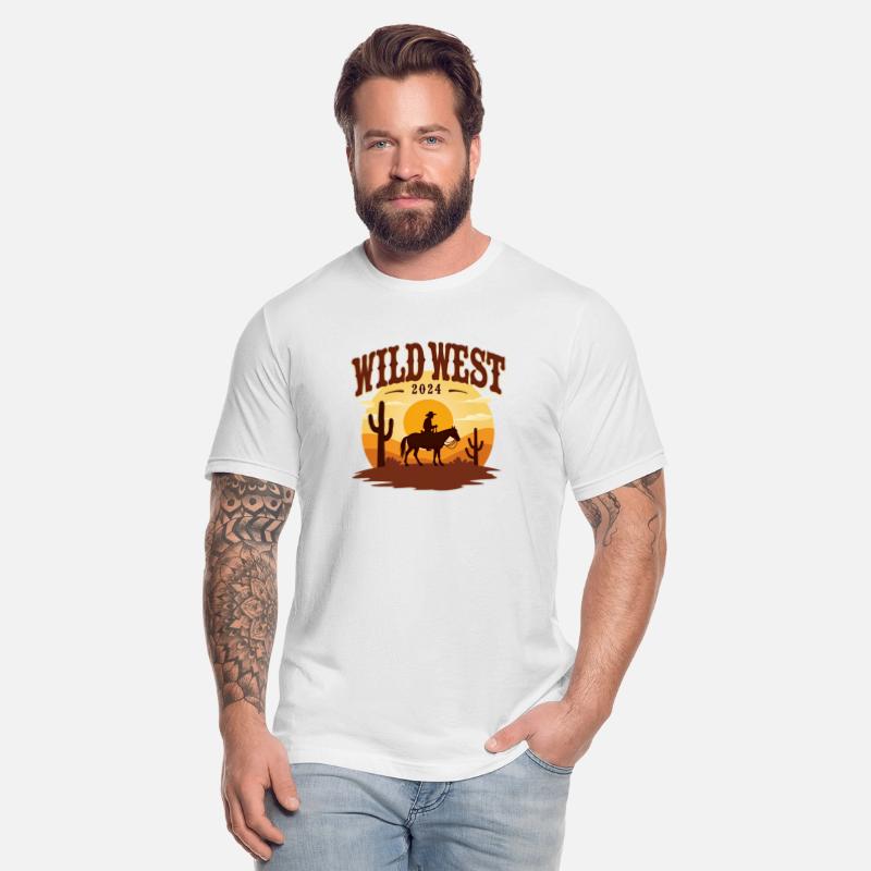 Wild West 2024 cowboy horse sunset motif 2