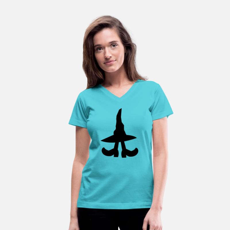 witch hiding under a witches hat