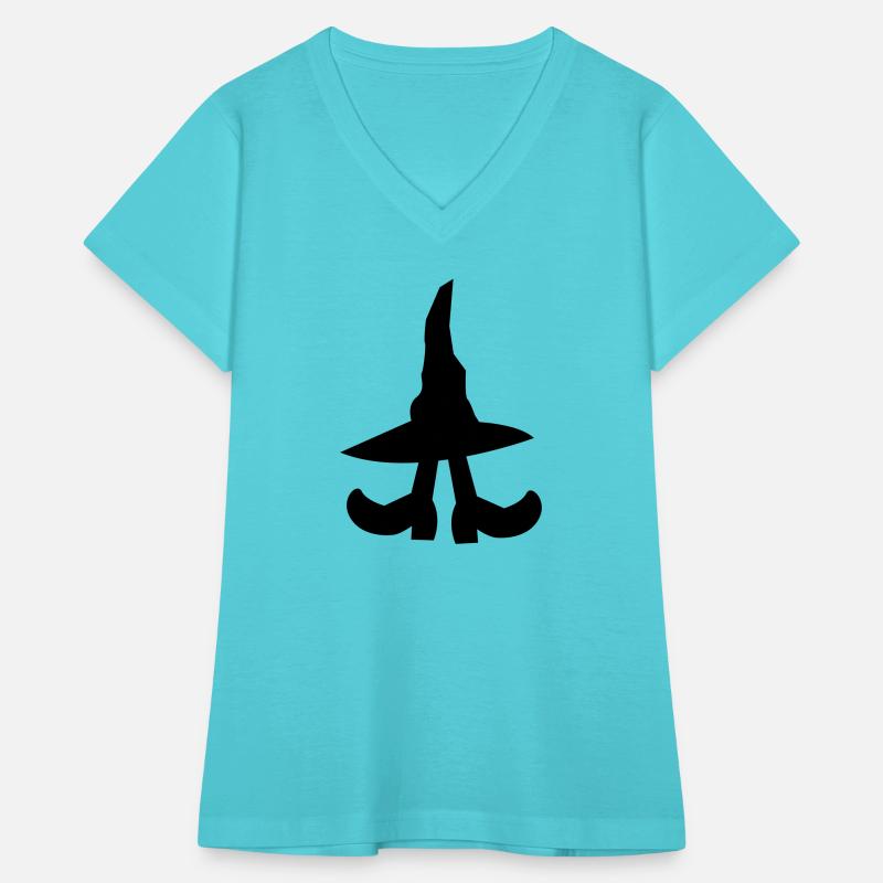 witch hiding under a witches hat