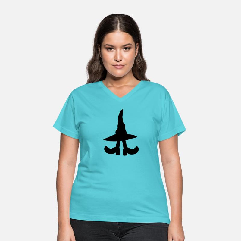 witch hiding under a witches hat