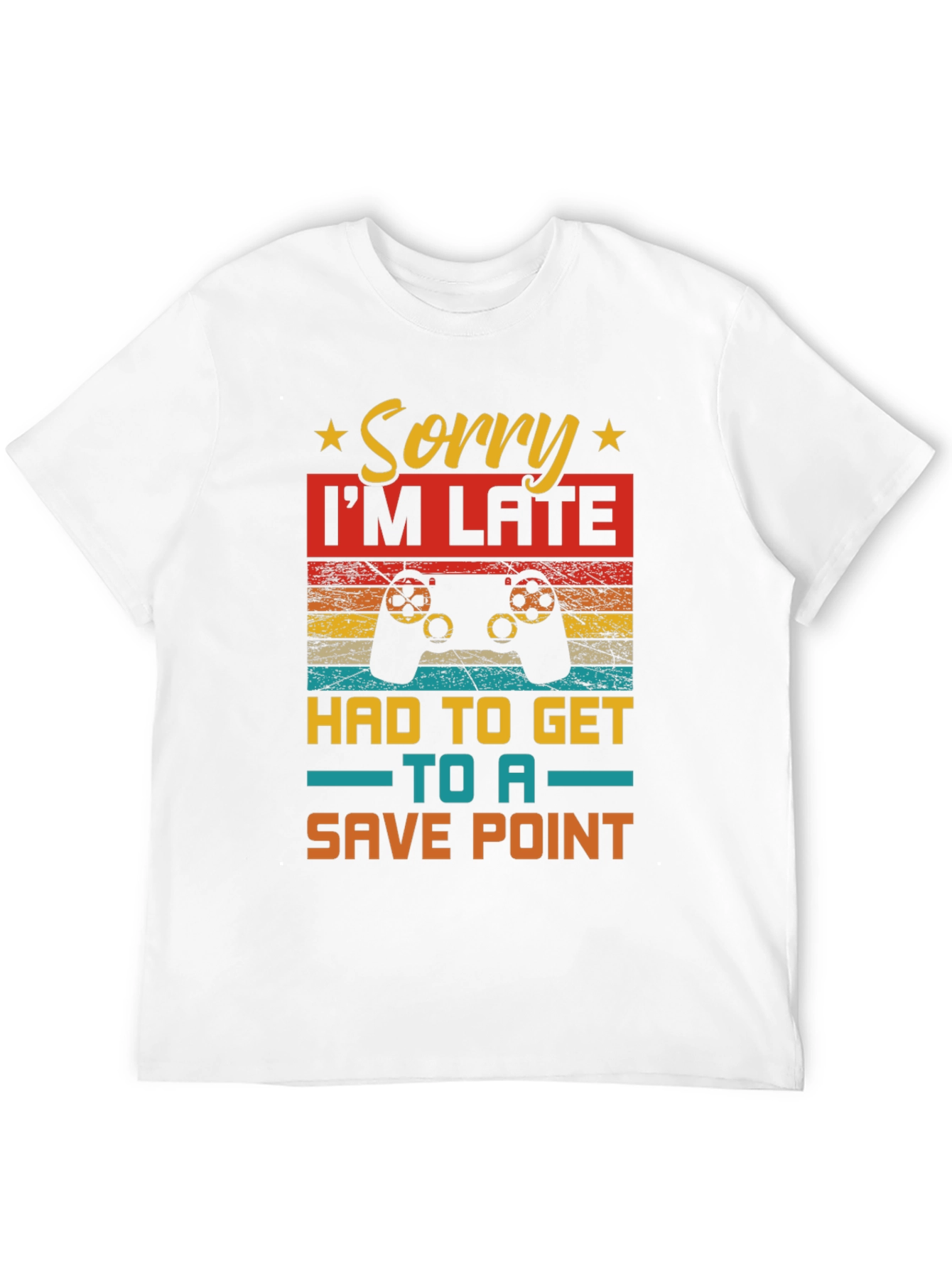 Gamer Sorry Im Late Save Point T-Shirt