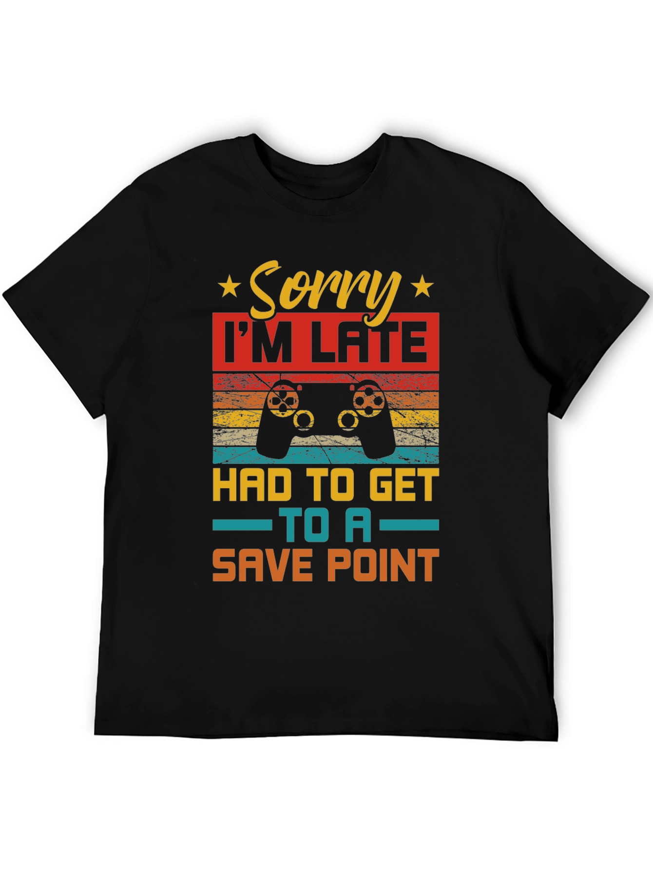 Gamer Sorry Im Late Save Point T-Shirt