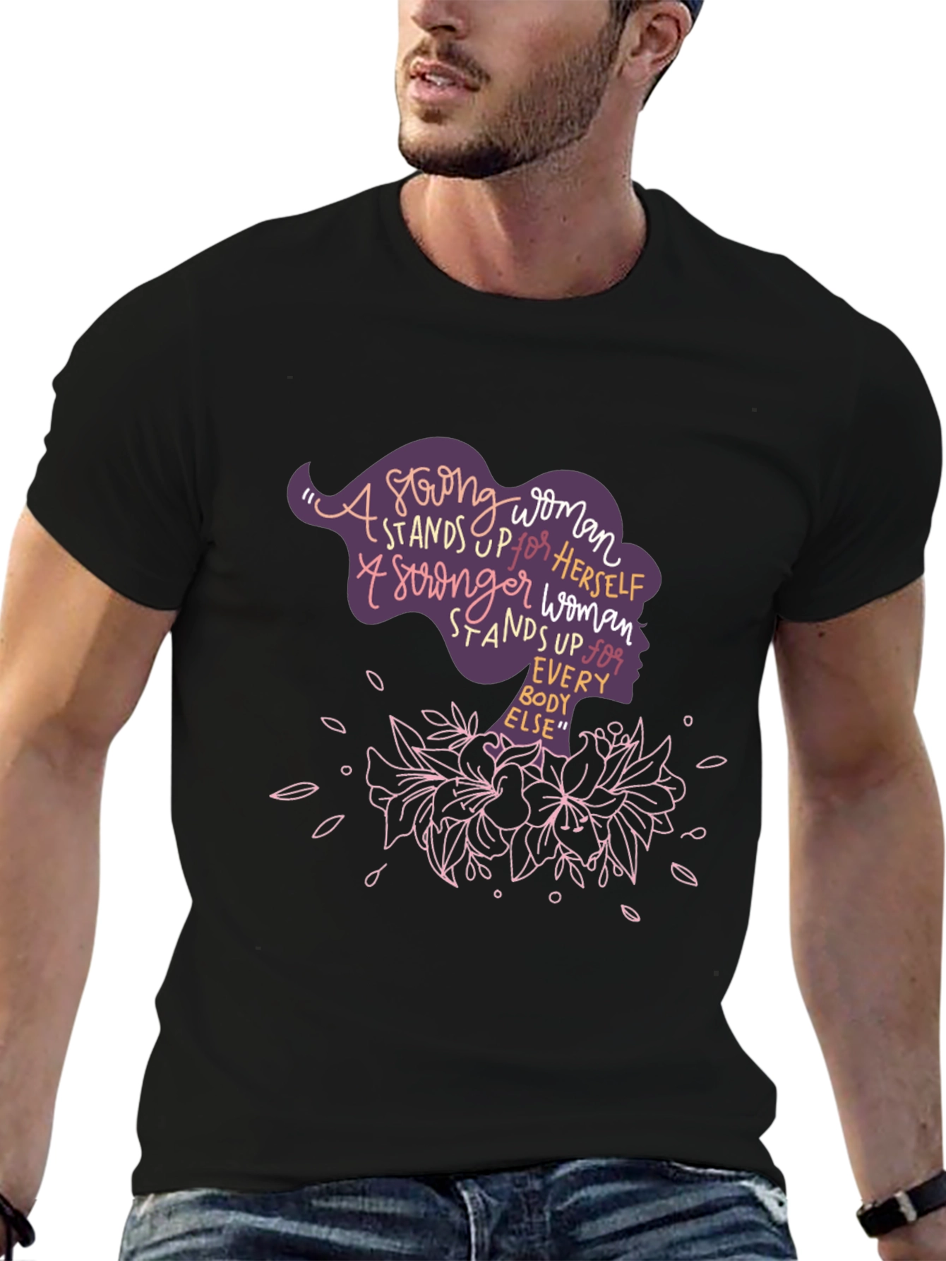 Strong Woman Graphic Tee - Empowering Womens T-Shirt