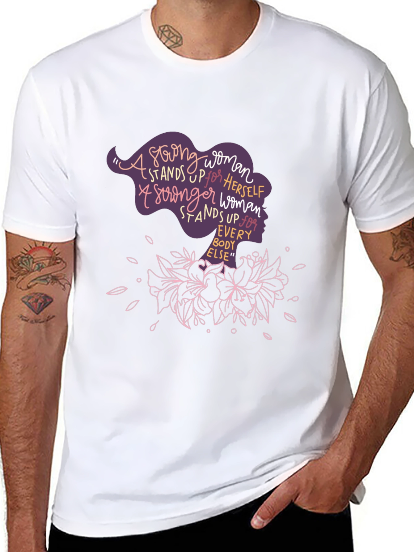 Strong Woman Graphic Tee - Empowering Womens T-Shirt