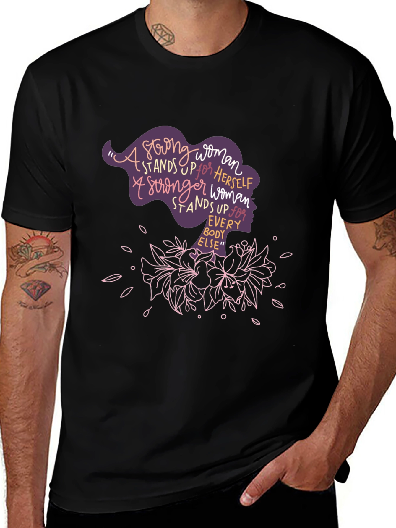 Strong Woman Graphic Tee - Empowering Womens T-Shirt