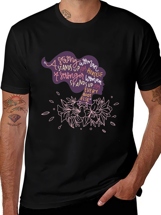 Strong Woman Graphic Tee - Empowering Womens T-Shirt