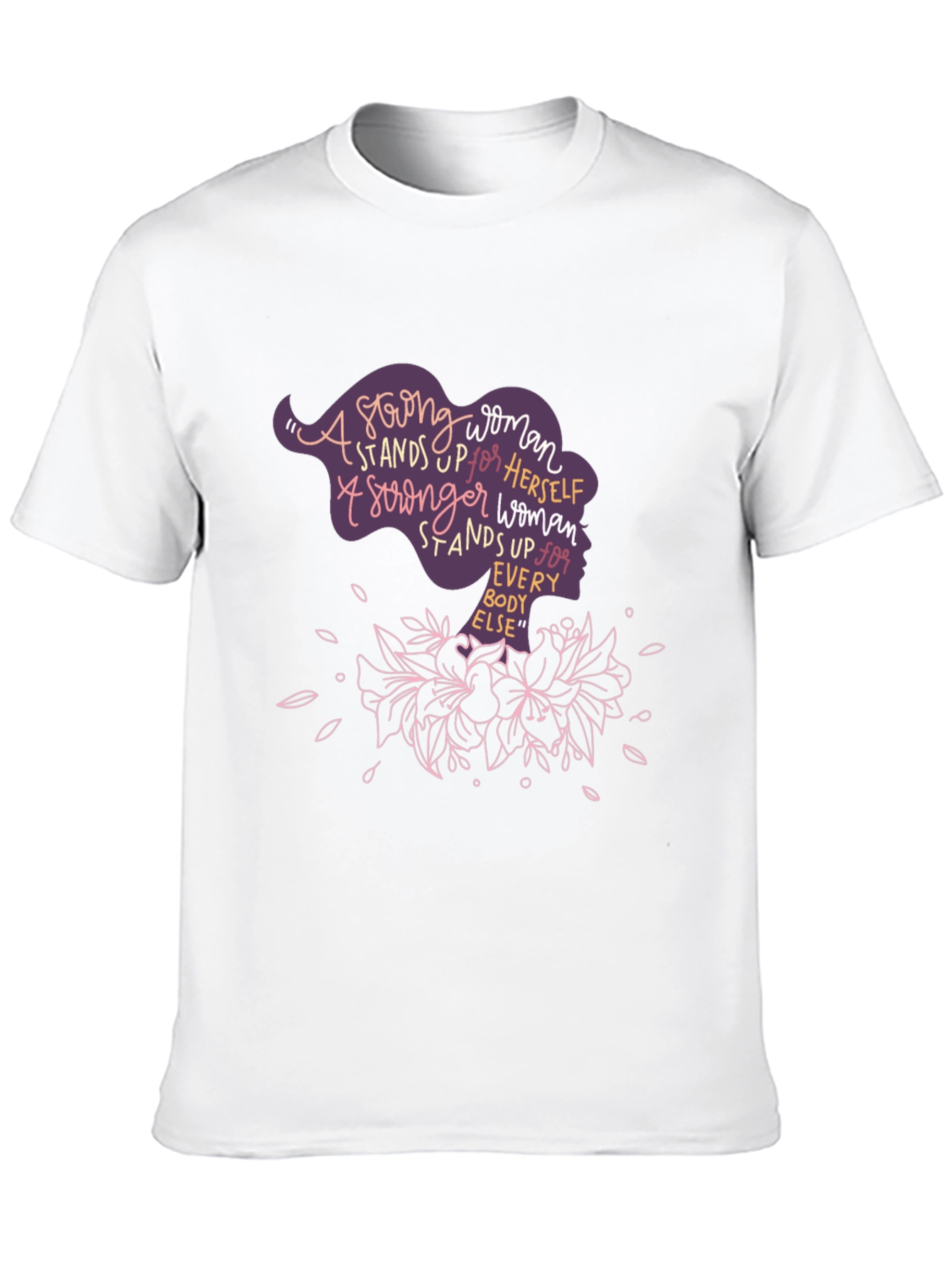 Strong Woman Graphic Tee - Empowering Womens T-Shirt