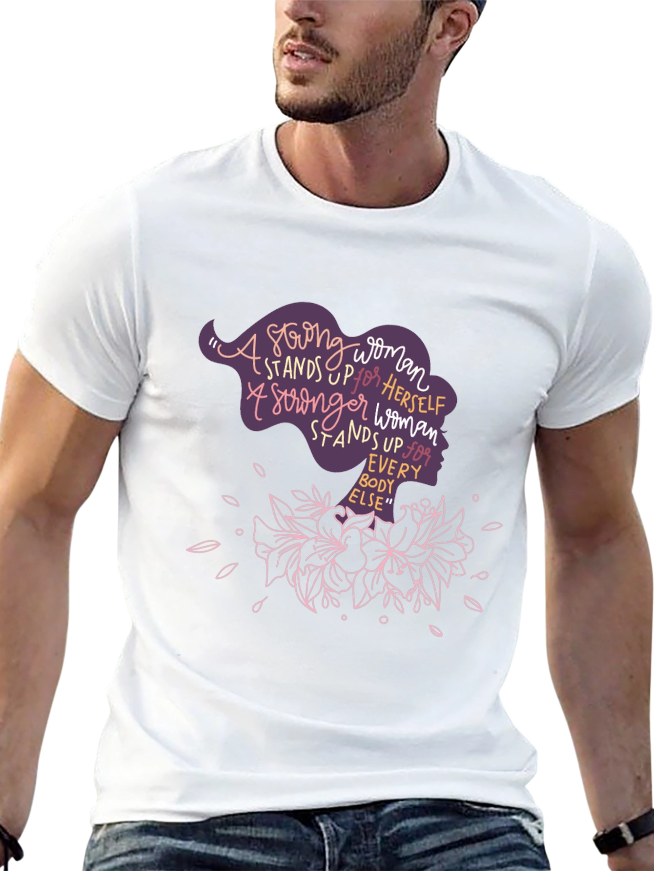 Strong Woman Graphic Tee - Empowering Womens T-Shirt