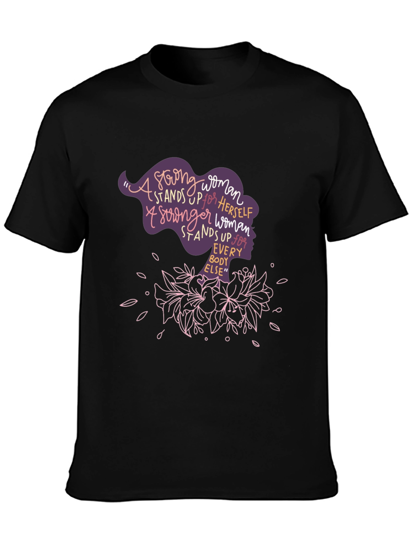 Strong Woman Graphic Tee - Empowering Womens T-Shirt